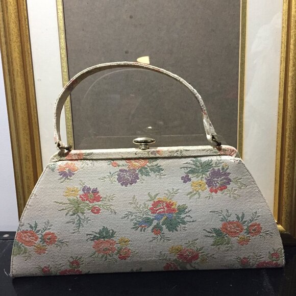 VINTAGE FORMAL FLORAL PURSES SIZE S - Picture 4 of 10